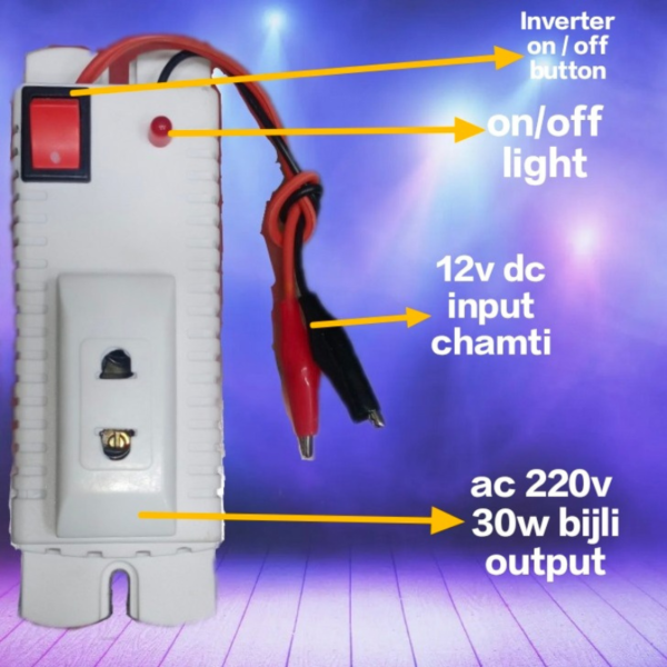 DC to AC Mini Inverter 12V 30W